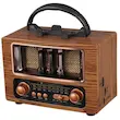 رادیو اسپیکر کیبورد مدل KTF-2015 با قابلیت بلوتوث و سه موج رادیو FM، AM و SW، ابعاد 167x95x138 میلی‌متر و وزن 200 گرم، مجهز به حافظه و فلش، با منبع انرژی باتری و جستجوی دستی