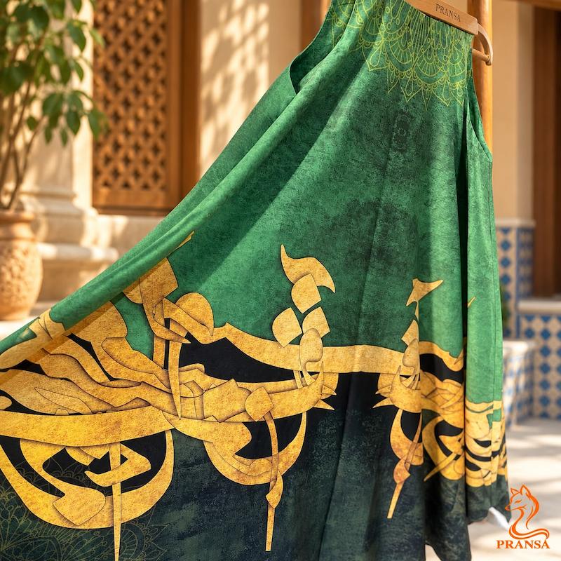 پیراهن چاپی بلند