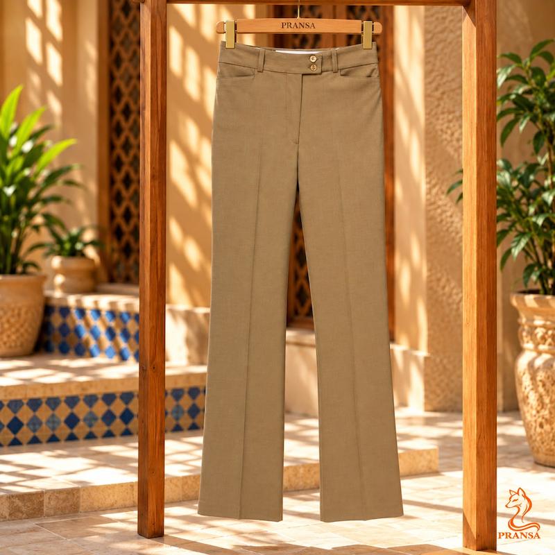 شلوار راسته نیم بگ