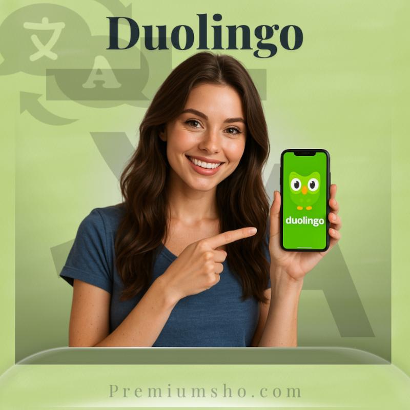 خرید اکانت دولینگو پلاس/مکس Duolingo plus/Max ارزان