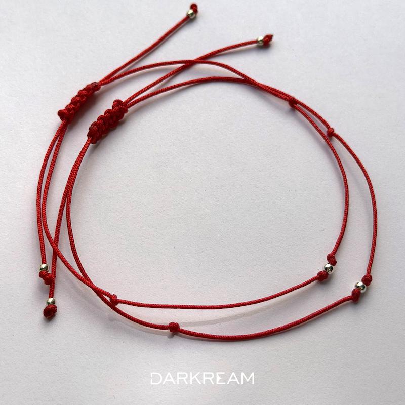 دستبند Red string گوی فیکس کد 002