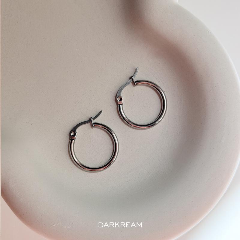 گوشواره حلقه‌ای استیل  