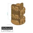 نظم دهنده آشپز خانه چوبی دایره ای 