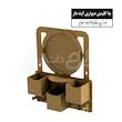 جا کلیدی آینه ای چوبی