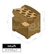 جعبه هدیه چوبی سری یک