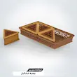جعبه خشکبار چوبی طرح ترنج