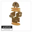 استند رومیزی رستوران چوبی