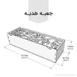 جعبه کادویی چوبی طرح تک گل