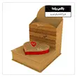 پکیچ یلدایی طرح قلب چوبی