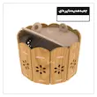 جعبه هدیه دایره ای چوبی