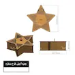 باکس آجیل خوری طرح ستاره چوبی سری یک