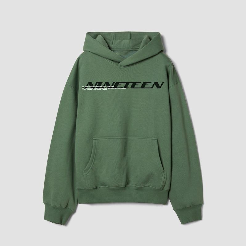 hoodie "TAG" green