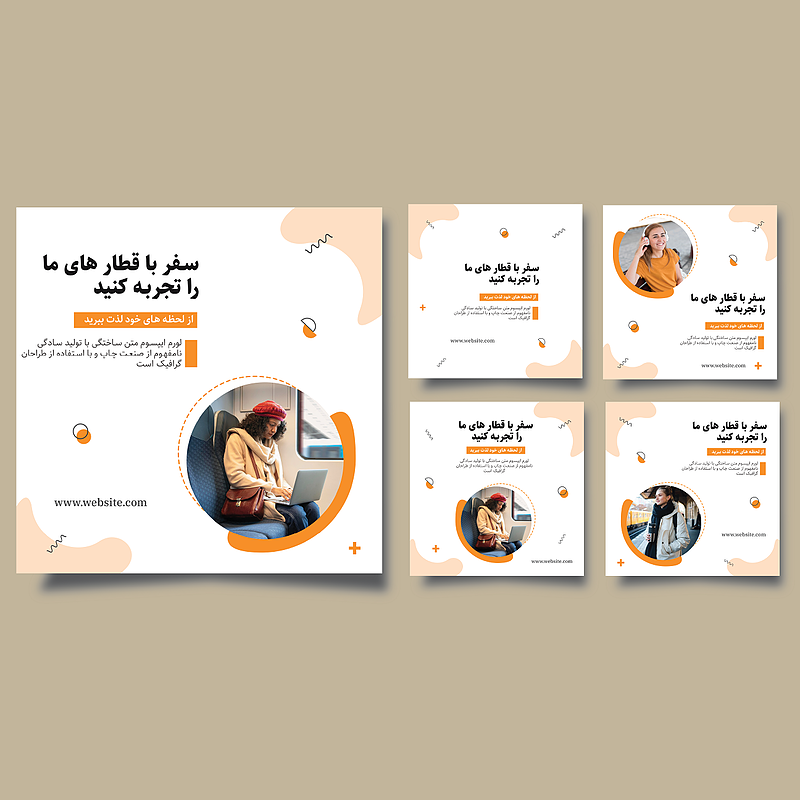 مجموعه قالب لایه باز پست و استوری اینستاگرام | شناسه mg-124021