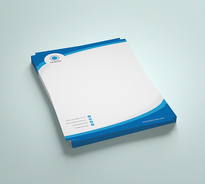 فایل لایه باز سربرگ شرکتی و تجاری | شناسه SB-160024
