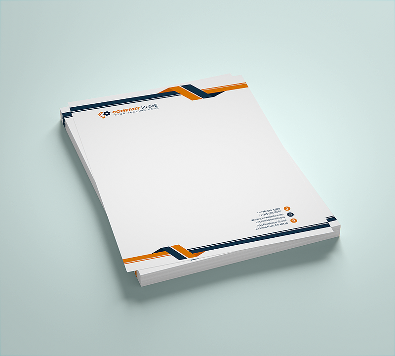 فایل لایه باز سربرگ شرکتی و تجاری | شناسه SB-160032