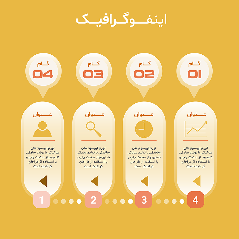 فایل لایه باز نمودار اینفوگرافیک همراه با پوشه فونت | شناسه PRO-0064