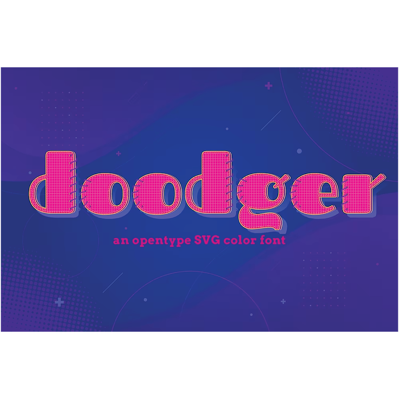 فونت انگلیسی فونت رنگی doodger