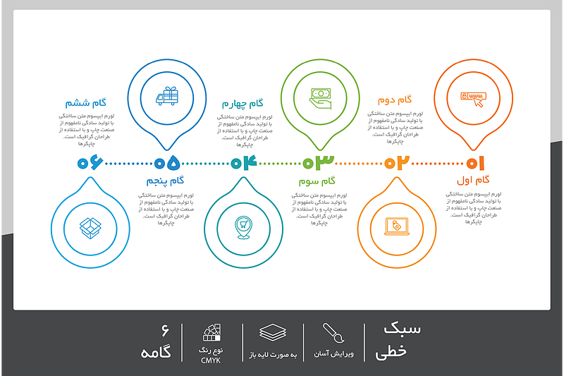 فایل لایه باز اینفوگرافیک