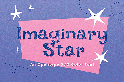 فونت انگلیسی فونت رنگی Imaginary Star