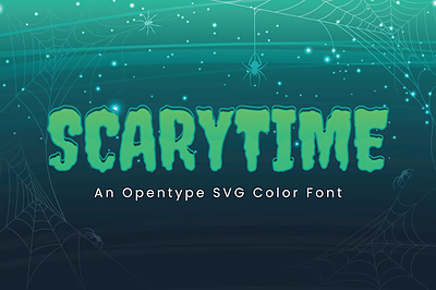 فونت انگلیسی فونت رنگی Scarytime