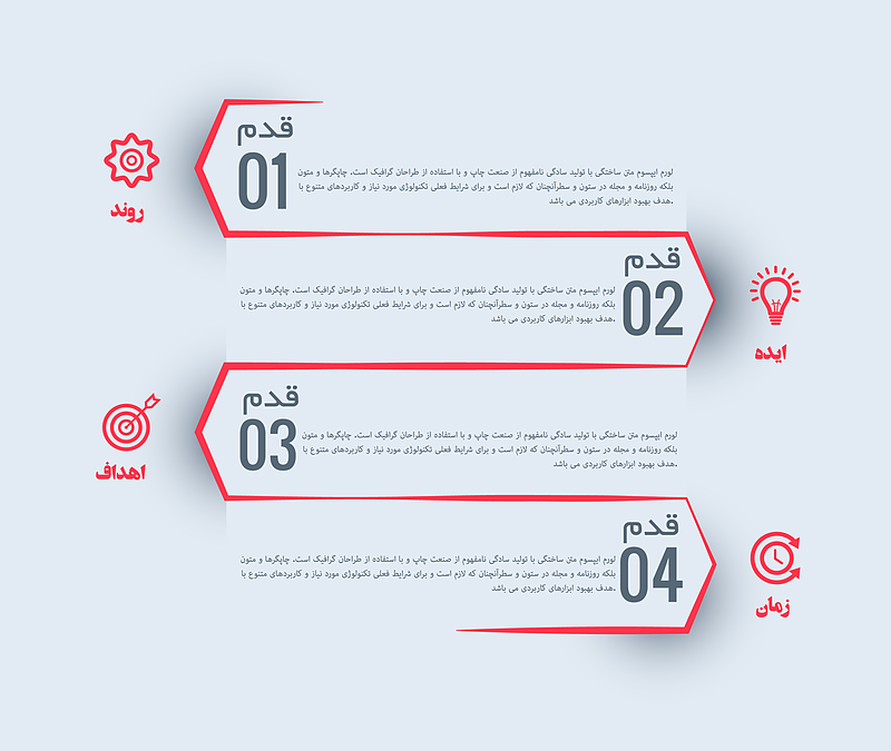 طراحی قالب کسب و کار اینفوگرافیک | شناسه in-124023