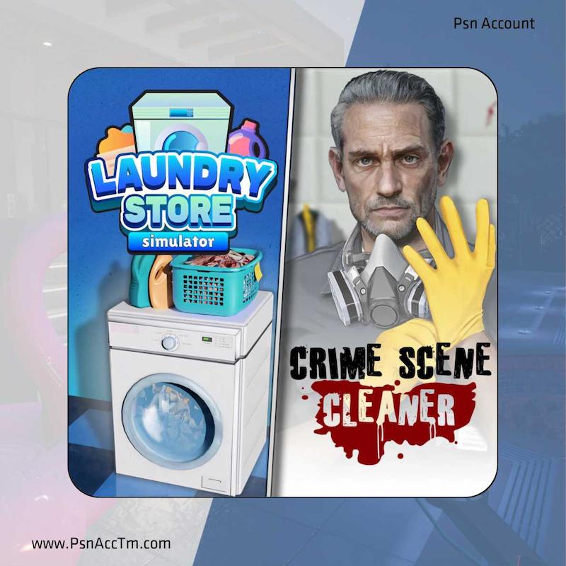 اکانت قانونی بازی  Laundry Store Simulator & Crime Scene Cleaner برای کنسول PS5  