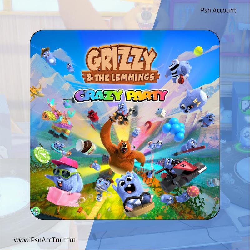 اکانت قانونی بازی  Grizzy and the Lemmings - Crazy Party  برای کنسول PS5 