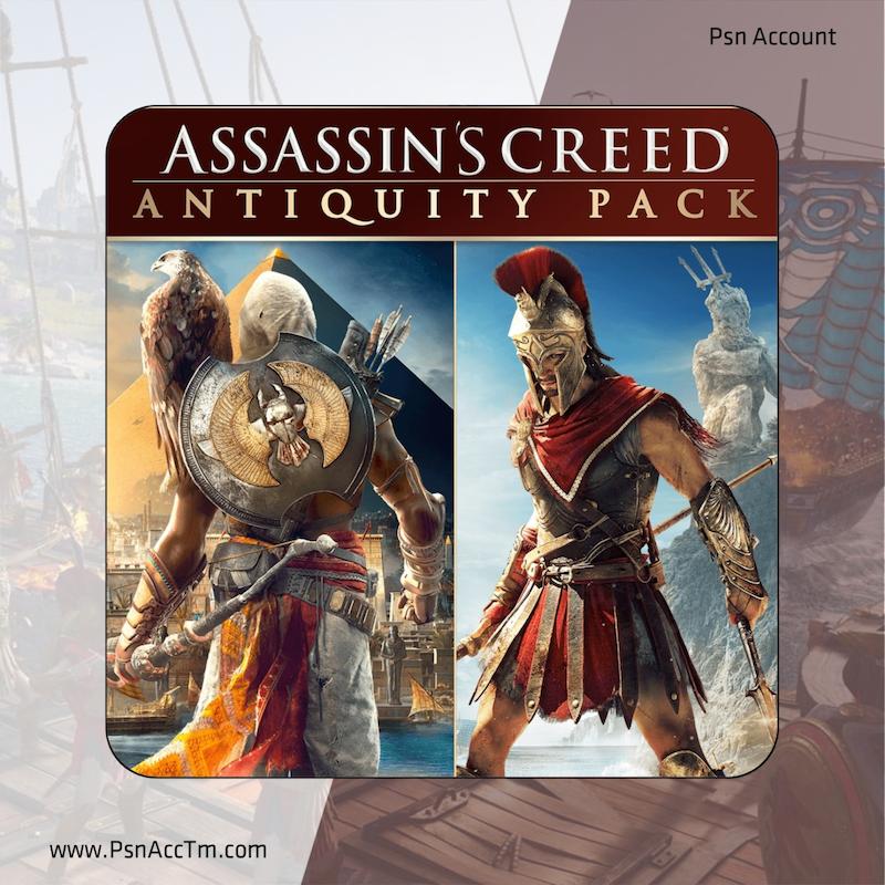Alt Text: خرید و اجاره بازی Antiquity Pack / پک آنتیکویتی اساسین کرید برای PS5 و PS4 / پی اس فایو و پی اس فور