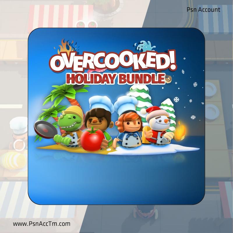 خرید و اجاره بازی Overcooked Holiday Bundle / اورکوکد هالیدی برای PS5 و PS4 / پی اس فایو و پی اس فور