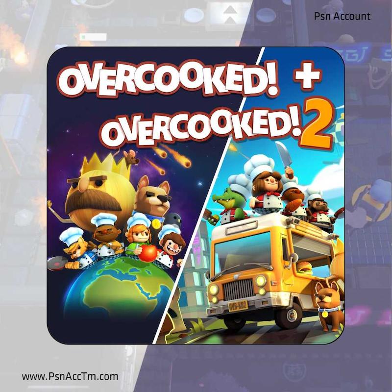 خرید و اجاره بازی Overcooked Plus Overcooked 2 / باندل اورکوکد ۱ و ۲ برای PS5 و PS4 / پی اس فایو و پی اس فور