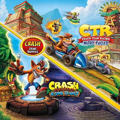 اکانت قانونی بازی Crash Bandicoot Bundle N Sane Trilogy CTR Nitro-Fueled برای کنسول PS4 و PS5