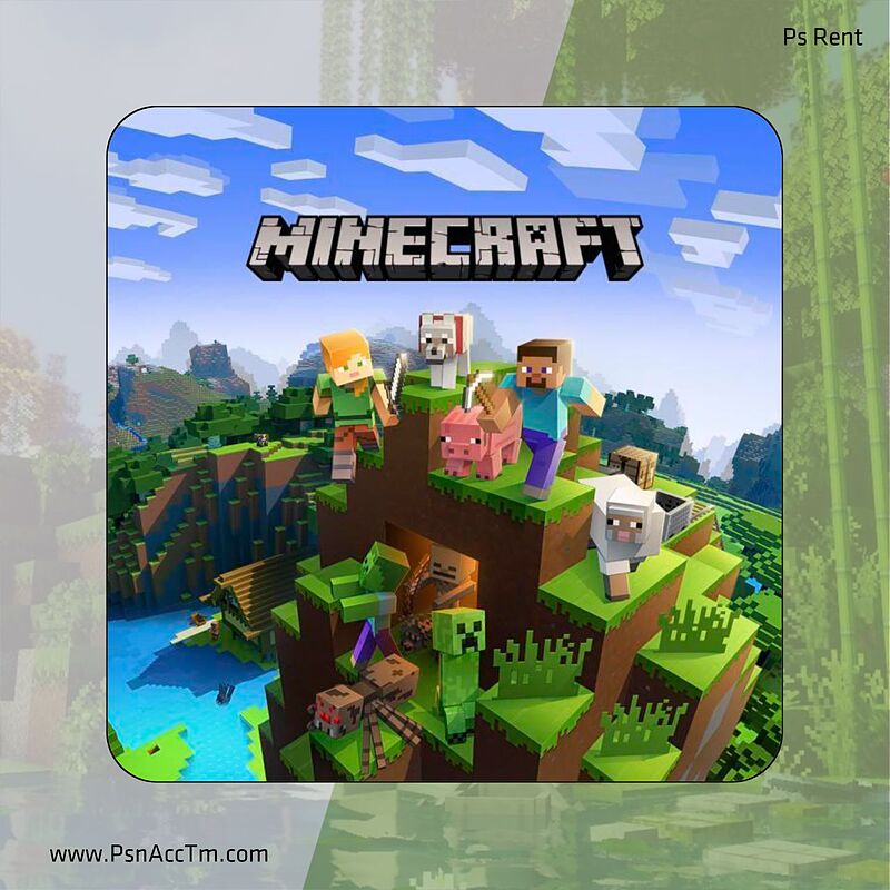 اجاره اکانت قانونی Minecraft برای PS4 و PS5