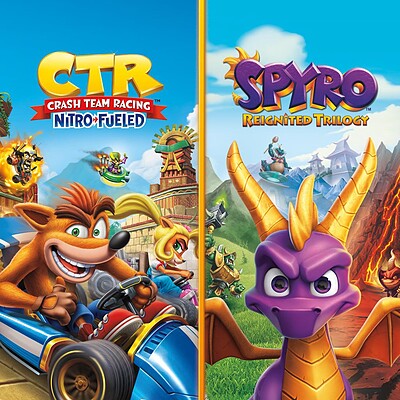 اکانت قانونی بازی Crash Team Racing Nitro-Fueled + Spyro Trilogy برای کنسول PS4 و PS5