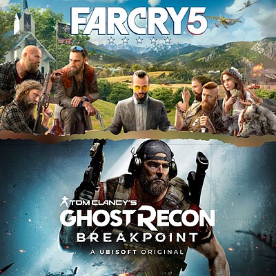 اکانت قانونی بازی  Ghost Recon Breakpoint + Far Cry 5 برای کنسول PS4 و PS5