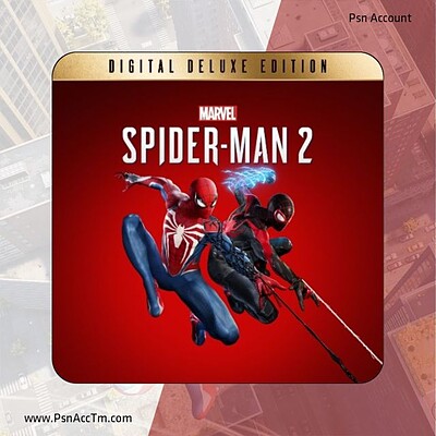 اکانت قانونی بازی Marvels SpiderMan 2 Digital Deluxe Edition برای کنسول PS5