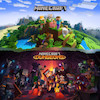 باندل بازی Minecraft و Minecraft Dungeons، خرید باندل ماینکرفت و دنجنز، تصویر باندل ماینکرفت و ماینکرفت دنجنز، کاور بازی Minecraft، گیم‌پلی Minecraft Dungeons.