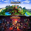 باندل بازی Minecraft و Minecraft Dungeons، خرید باندل ماینکرفت و دنجنز، تصویر باندل ماینکرفت و ماینکرفت دنجنز، کاور بازی Minecraft، گیم‌پلی Minecraft Dungeons.