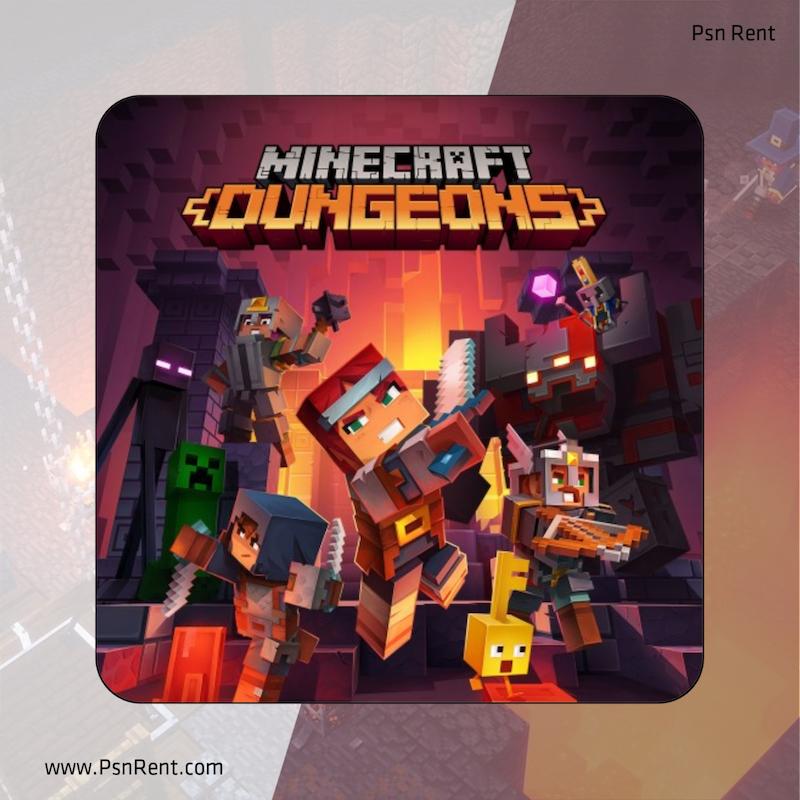 کاور بازی ماینکرفت دانجنز Minecraft Dungeons برای پلی‌استیشن
