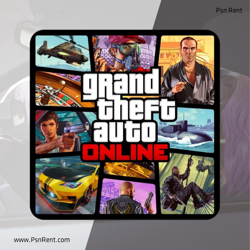 خرید اکانت قانونی بازی Grand Theft Auto Online کاور بازی جی تی ای آنلاین GTA Online