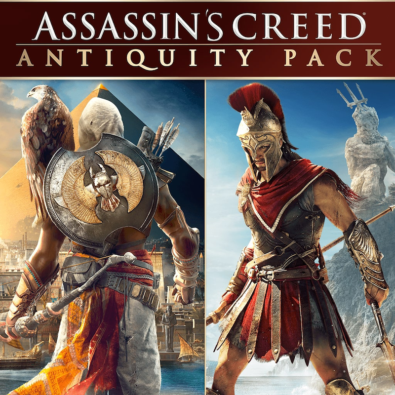 Alt Text: خرید و اجاره بازی Antiquity Pack / پک آنتیکویتی اساسین کرید برای PS5 و PS4 / پی اس فایو و پی اس فور