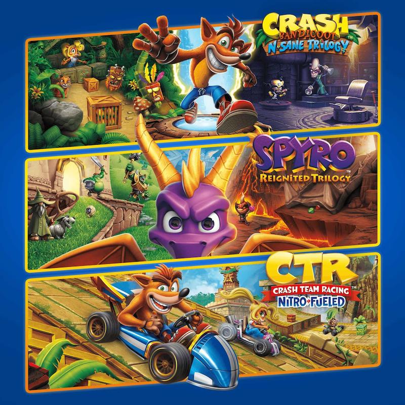 خرید و اجاره بازی Crash Spyro Triple Play Bundle / باندل کراش و اسپایرو برای PS5 و PS4 / پی اس فایو و پی اس فور
