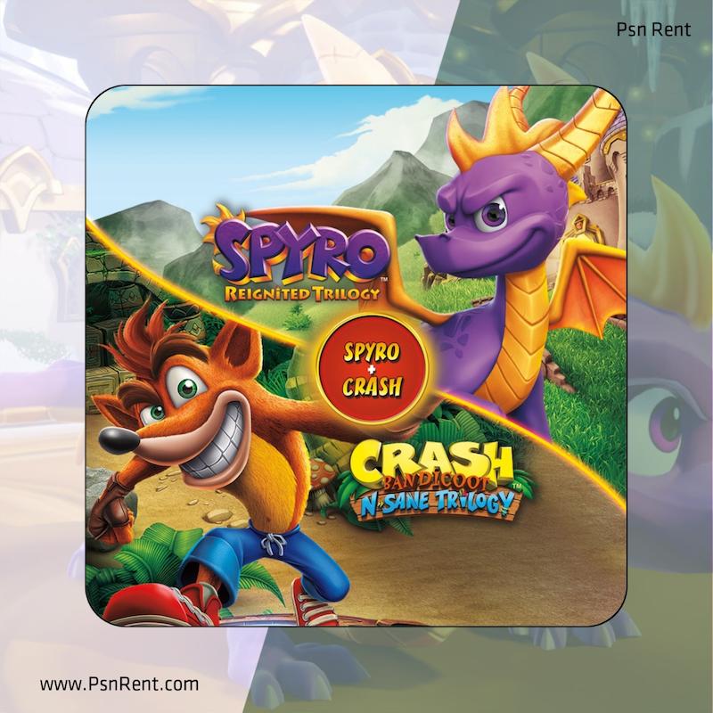 خرید و اجاره بازی Spyro + Crash Remastered Game Bundle / باندل ریمستر برای PS5 و PS4 / پی اس فایو و پی اس فور