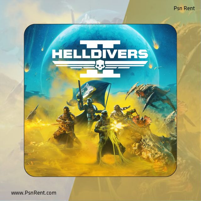 تصویر بازی Helldivers 2، مبارزات اکشن گروهی، نبرد با بیگانگان، گرافیک نسل جدید، صحنه‌های جذاب شوتر سوم شخص.