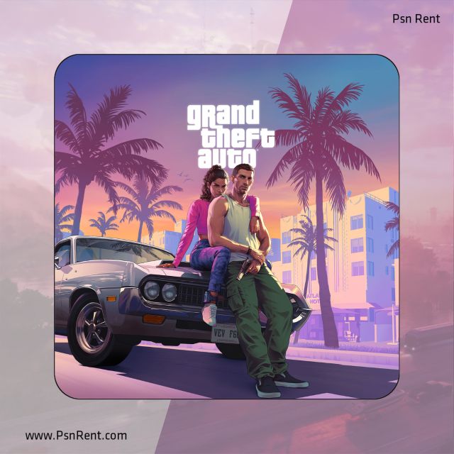 تصویر بازی Grand Theft Auto VI، GTA 6، گیم‌پلی GTA VI، دنیای باز، اجاره اکانت قانونی GTA 6، ماشین‌ها و اکشن GTA VI.