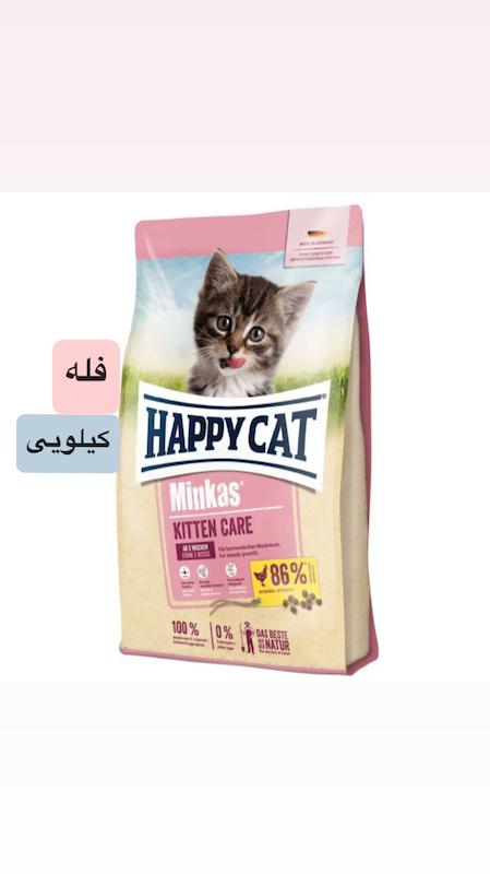 غذای خشک گربه هپی کت مدل kitten 