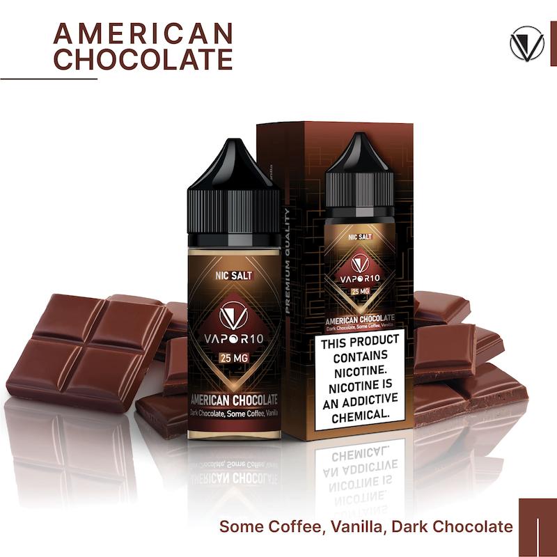 سالت 30 میل ویپرتن Vapor10 نیکوتین 25 شکلات آمریکایی