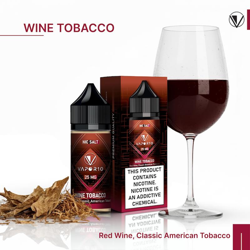 سالت 30 میل ویپرتن Vapor10 نیکوتین 25 شراب تنباکو