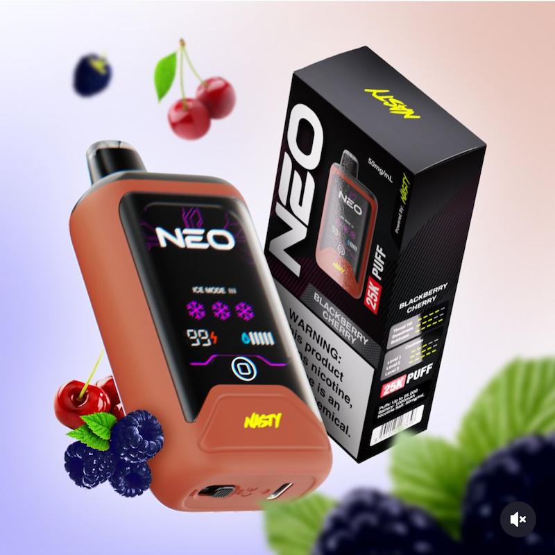 یکبار مصرف بلک بری گیلاس NASTY NEO | نستی نئو 25000 پاف