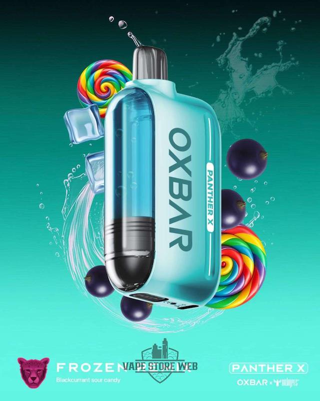 یکبار مصرف شاهتوت آبنبات یخ 50000 پک دکترویپ و اکسبار نیکوتین 20 | خرید DRVape X Oxbar Panther X 50000 Puff 20mg