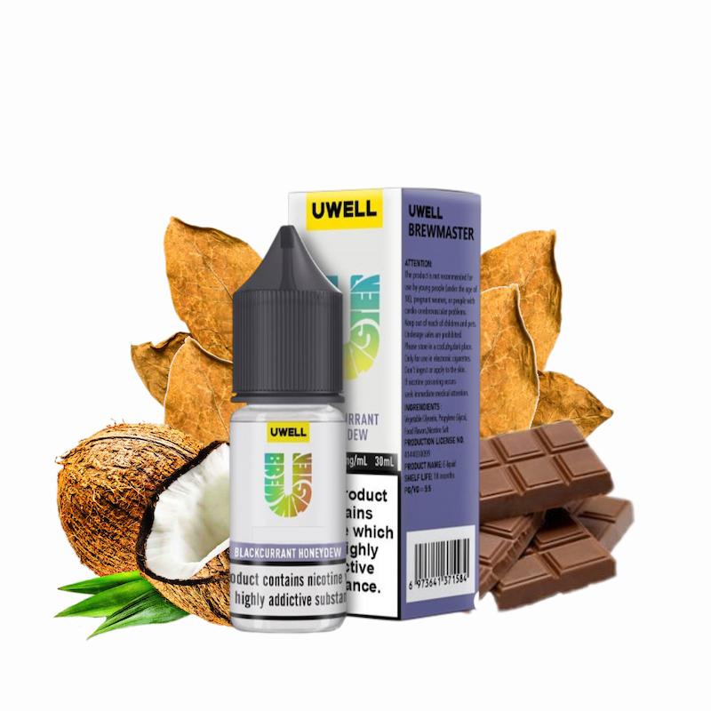 سالت 10 میل یوول نیکوتین 50 | Uwell Salt 10ml 50mg تنباکو شکلات نارگیل